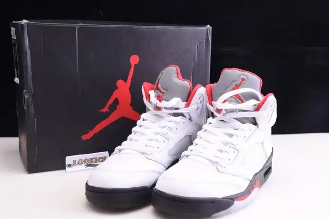 Reps TBK Silver (2020) 5 Red Jordan Retro DA1911-102 Fire Tongue Air 0523